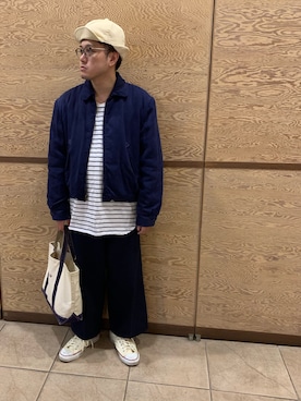 「アイテム（ブルゾン）」を使った、Mdskさん（メンズ・173cm・30代）の秋コーディネート