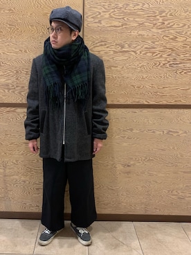 「アイテム（ブルゾン）」を使った、Mdskさん（メンズ・173cm・30代）の冬コーディネート