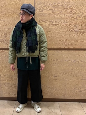「Eddie Bauer（エディーバウアー）のアイテム（ダウンジャケット/コート）」を使った、Mdskさん（メンズ・173cm）の冬コーディネート