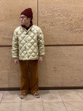 「Eddie Bauer（エディーバウアー）のアイテム（ダウンジャケット/コート）」を使った、Mdskさん（メンズ・173cm）の冬コーディネート