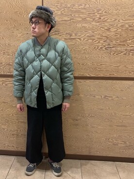 「Eddie Bauer（エディーバウアー）のアイテム（ダウンジャケット/コート）」を使った、Mdskさん（メンズ・173cm）の冬コーディネート
