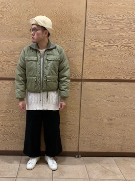 「Eddie Bauer（エディーバウアー）のアイテム（ダウンジャケット/コート）」を使った、Mdskさん（メンズ・173cm）の冬コーディネート