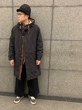 「WOOLRICH（ウールリッチ）のアイテム（マウンテンパーカー）」を使った、Mdskさん（メンズ・173cm）の春コーディネート