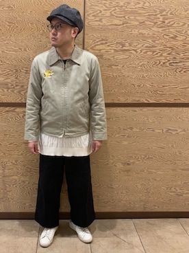 「Varde77（バルデセブンティセブン）のアイテム（ジャケット/アウター）」を使った、Mdskさん（メンズ・173cm）の春コーディネート