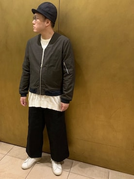 「Varde77（バルデセブンティセブン）のアイテム（ジャケット/アウター）」を使った、Mdskさん（メンズ・173cm）の春コーディネート