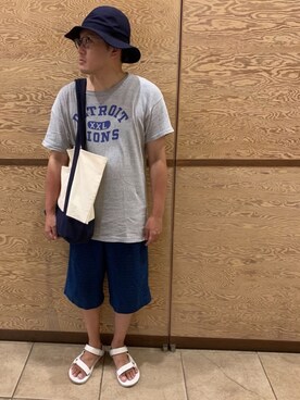 「エコバッグ」｜Mdskさん（メンズ・173cm・30代）の夏コーディネート