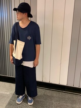 「エコバッグ」｜Mdskさん（メンズ・173cm・30代）の夏コーディネート
