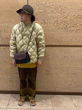 「Eddie Bauer（エディーバウアー）のアイテム（ダウンジャケット/コート）」を使った、Mdskさん（メンズ・173cm）の冬コーディネート