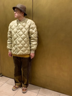 「Eddie Bauer（エディーバウアー）のアイテム（ダウンジャケット/コート）」を使った、Mdskさん（メンズ・173cm）の冬コーディネート