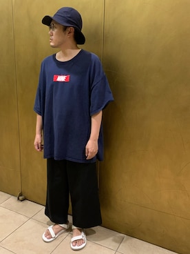 「NINE（ナイン）のアイテム」を使った、Mdskさん（メンズ・173cm）の夏コーディネート