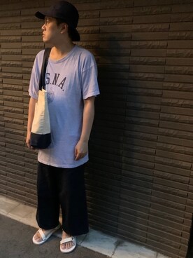 「エコバッグ」｜Mdskさん（メンズ・173cm・30代）の夏コーディネート
