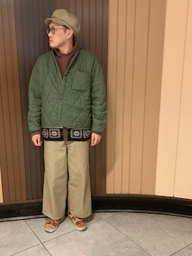 「アイテム（キャスケット）」を使った、Mdskさん（メンズ・173cm・30代）の冬コーディネート