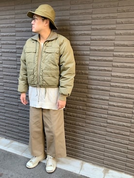 「Eddie Bauer（エディーバウアー）のアイテム（ダウンジャケット/コート）」を使った、Mdskさん（メンズ・173cm）の冬コーディネート