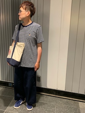 「エコバッグ」｜Mdskさん（メンズ・173cm）の夏コーディネート