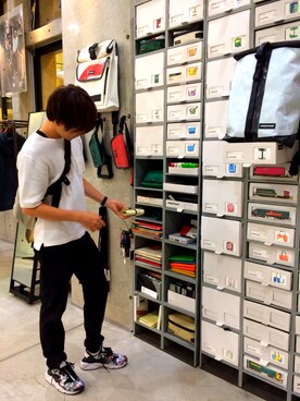 「air huarache」｜にゃんぴょうさん（メンズ・170cm）の夏コーディネート