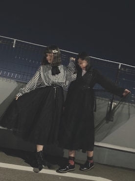 「アイテム（その他）」を使った、オン眉ちゃんさん（レディース・162cm・10代）の春コーディネート