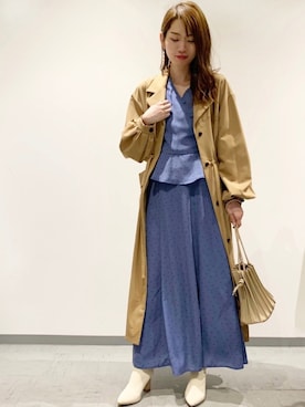 「andemiu」｜「アイテム（その他アウター）」を使った、りぴ＊さん（レディース・157cm）の秋コーディネート