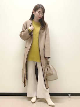 「andemiu」｜「アイテム（その他アウター）」を使った、りぴ＊さん（レディース・157cm）の秋コーディネート