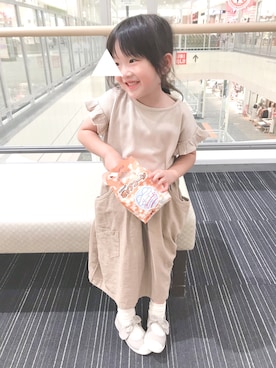 「アイテム（スカート）」を使った、milkさん（キッズ・100cm）の夏コーディネート
