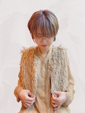 「JINS（ジンズ）のアイテム（アクセサリー）」を使った、miiさん（レディース・158cm）の冬コーディネート
