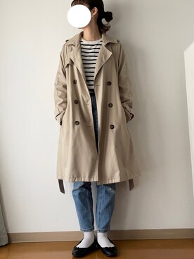トレンチコートを使った Gu のレディース人気ファッションコーディネート Wear