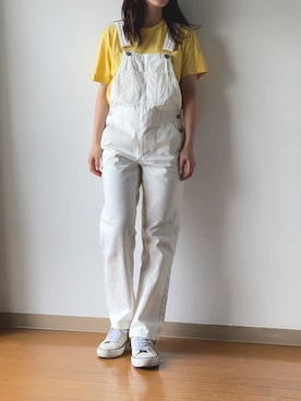 「ラルフローレン」｜「アイテム（オールインワン・サロペット）」を使った、Reiさん（レディース・155cm）の春コーディネート