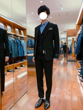 「スーツコーデ」｜jun。nさん（メンズ・178cm）の秋コーディネート