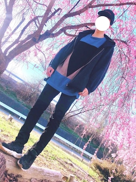 「DRESSEDUNDRESSED（ドレスドアンドレスド）のアイテム（帽子）」を使った、jun。nさん（メンズ・178cm）の春コーディネート