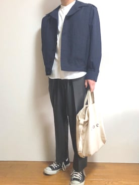 「CONVERSE（コンバース）のconverse コンバース ALL STAR HI オールスター ハイ 3206 BLACK(US)（スニーカー）」を使った、kdさん（メンズ・170cm・20代）の春コーディネート