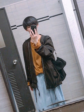 「08sircus（ゼロエイトサーカス）のアイテム（ジャケット/アウター）」を使った、おちゃさん（メンズ・169cm）の春コーディネート