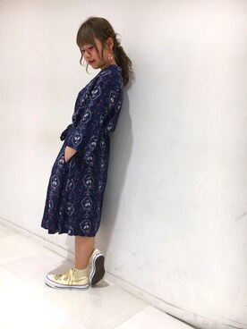 「アイテム（シャツワンピース）」を使った、kaorinさん（レディース・153cm・20代）の春コーディネート