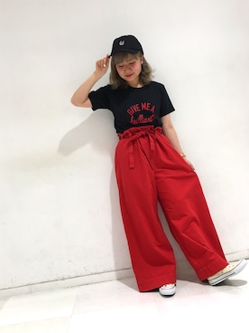 「RNA（アールエヌエー）のアイテム（帽子）」を使った、kaorinさん（レディース・153cm）の春コーディネート