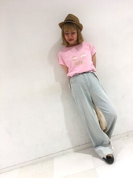 「ブリーチデニム」｜「アイテム（サンダル）」を使った、kaorinさん（レディース・153cm）の春コーディネート