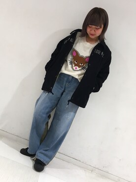 「RNA（アールエヌエー）のアイテム（その他アウター）」を使った、kaorinさん（レディース・153cm）の秋コーディネート