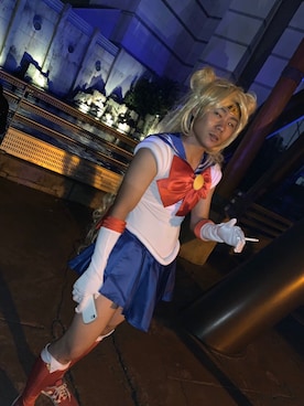 「美少女戦士セーラームーン（ビショウジョセンシセーラームーン）のアイテム」を使った、塚田岳人さん（メンズ・169cm）の春コーディネート