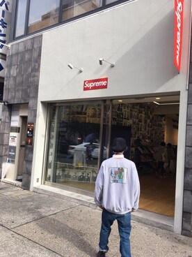 「KANGOL（カンゴール）のアイテム（ハンチング/ベレー帽、ブラック系）」を使った、SKYさん（メンズ・173cm）の春コーディネート