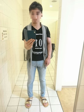 「TORNADO MART（トルネードマート）のアイテム（その他アウター）」を使った、Leonさん（メンズ・177cm）の夏コーディネート