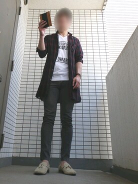 「Request（リクエスト）のアイテム」を使った、Leonさん（メンズ・177cm）の春コーディネート