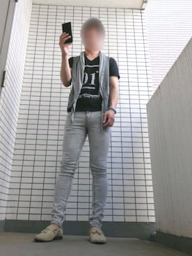 「TORNADO MART（トルネードマート）のアイテム（その他アウター）」を使った、Leonさん（メンズ・177cm）の夏コーディネート