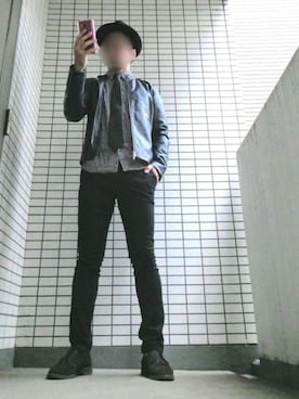 「URBAN RESEARCH Sonny Label（アーバンリサーチサニーレーベル）のアイテム（ライダースジャケット）」を使った、Leonさん（メンズ・177cm）の秋コーディネート