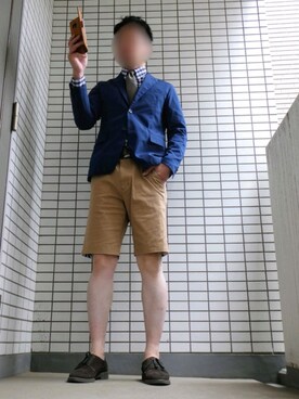 「417 EDIFICE（フォーワンセブンエディフィス）のアイテム（フォーマルスーツ/小物）」を使った、Leonさん（メンズ・177cm）の春コーディネート