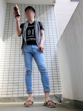 「TORNADO MART（トルネードマート）のアイテム（その他アウター）」を使った、Leonさん（メンズ・177cm）の春コーディネート