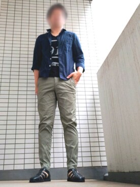 「Request（リクエスト）のアイテム」を使った、Leonさん（メンズ・177cm）の秋コーディネート