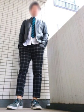 「417 EDIFICE（フォーワンセブンエディフィス）のアイテム（フォーマルスーツ/小物）」を使った、Leonさん（メンズ・177cm）の秋コーディネート
