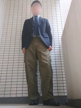 「NANO universe（ナノユニバース）のアイテム（フォーマルスーツ/小物）」を使った、Leonさん（メンズ・177cm）の春コーディネート