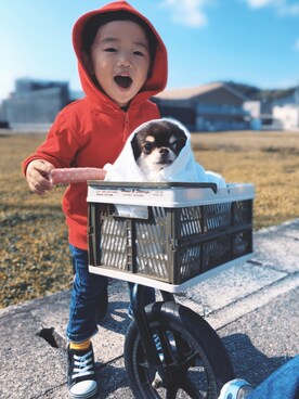 「E.T.」｜muuさん（キッズ・90cm）の秋コーディネート