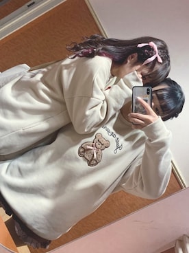 「ヘアメイク」｜𝐧𝐚𝐧𝐚 さん（レディース・158cm）の冬コーディネート