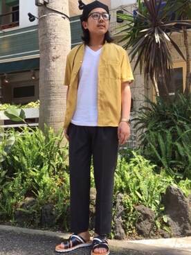 「アバハウス福岡店」｜YukiTakedaさん（メンズ・167cm）の夏コーディネート