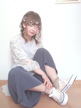 「 Tシャツ」｜ちびたまさん（レディース・150cm）の夏コーディネート