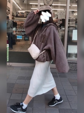 「apres jour（アプレジュール）のアイテム（ブルゾン）」を使った、けろさん（レディース・151cm）の冬コーディネート